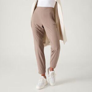 Athleta Brooklyn Heights High Rise Jogger Pants Pyrite Tan - 12